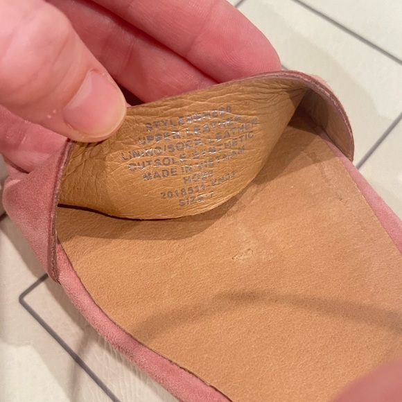 Madewell Pink Leather Block Sandals - Picture 13 of 14